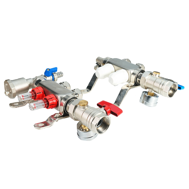 Bornic Floor Heating Brass Manifold Modern Manifold with Flow Meter