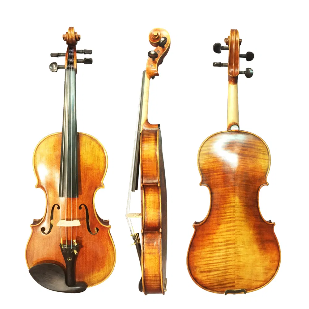 Professional German Stradivari Handmade Violin Made in China