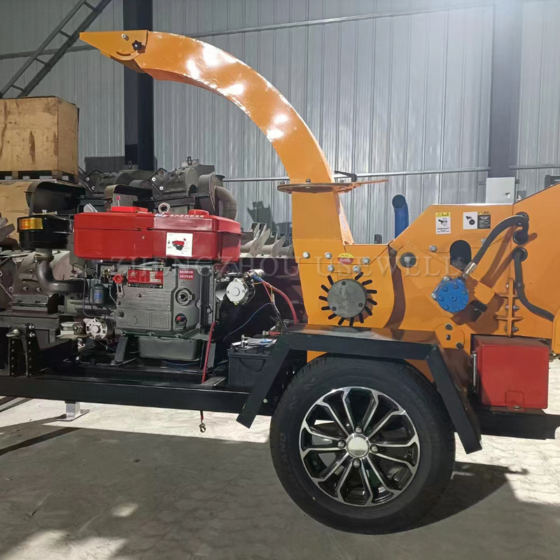 Heavy Duty Tree Branch Wood Chipper Machine with Hydraulic Feeding System