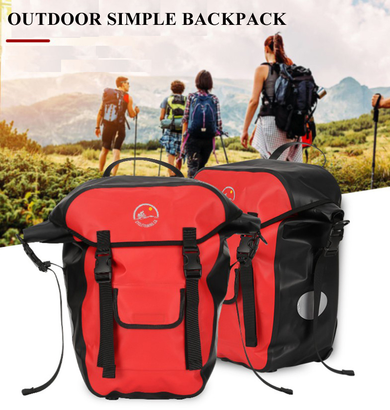 Large Capacity Carrying Luggage Waterproof Bike Bicycle Rear Seat Backpack