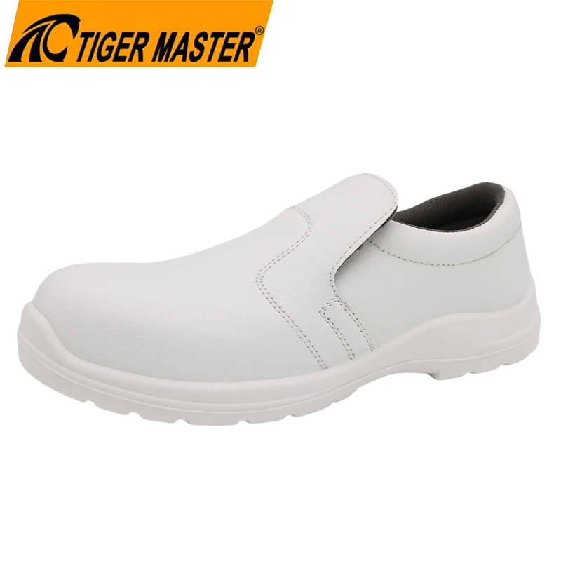 Anti-Slip Oil Resistant Fiberglass Toe Puncture-Proof Anti-Static White Kitchen Chef Safety Shoes