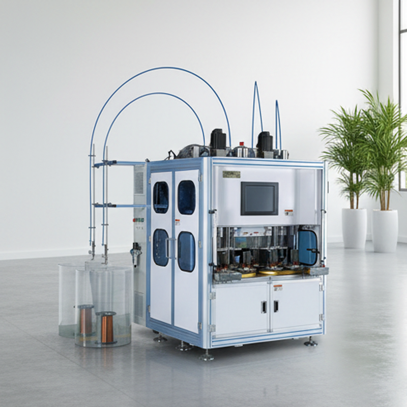 Four-Head Eight-Station High-Efficiency Miniature Coil Winding Machine Heater Rotor DC Armature