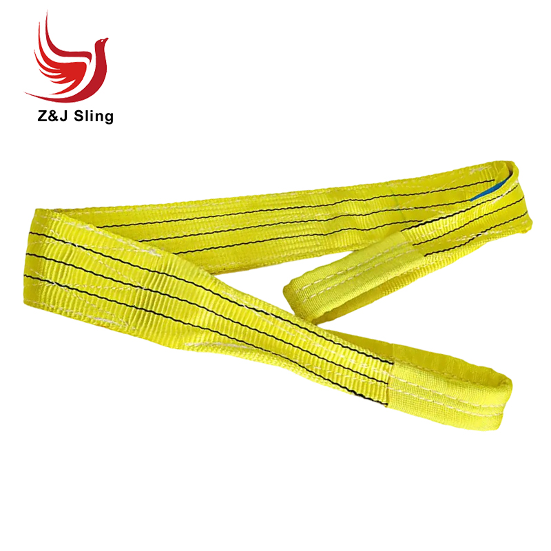 Factory Direct 3ton CE Certified Eye Type Cargo Lifting Belt Webbing Sling