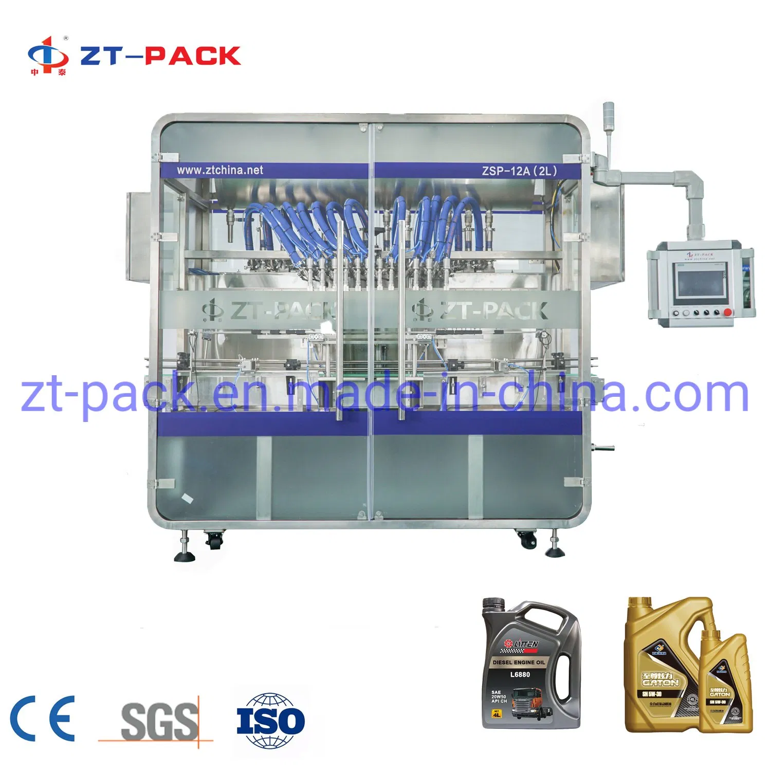 12 Heads Engine Oil Filling Machine