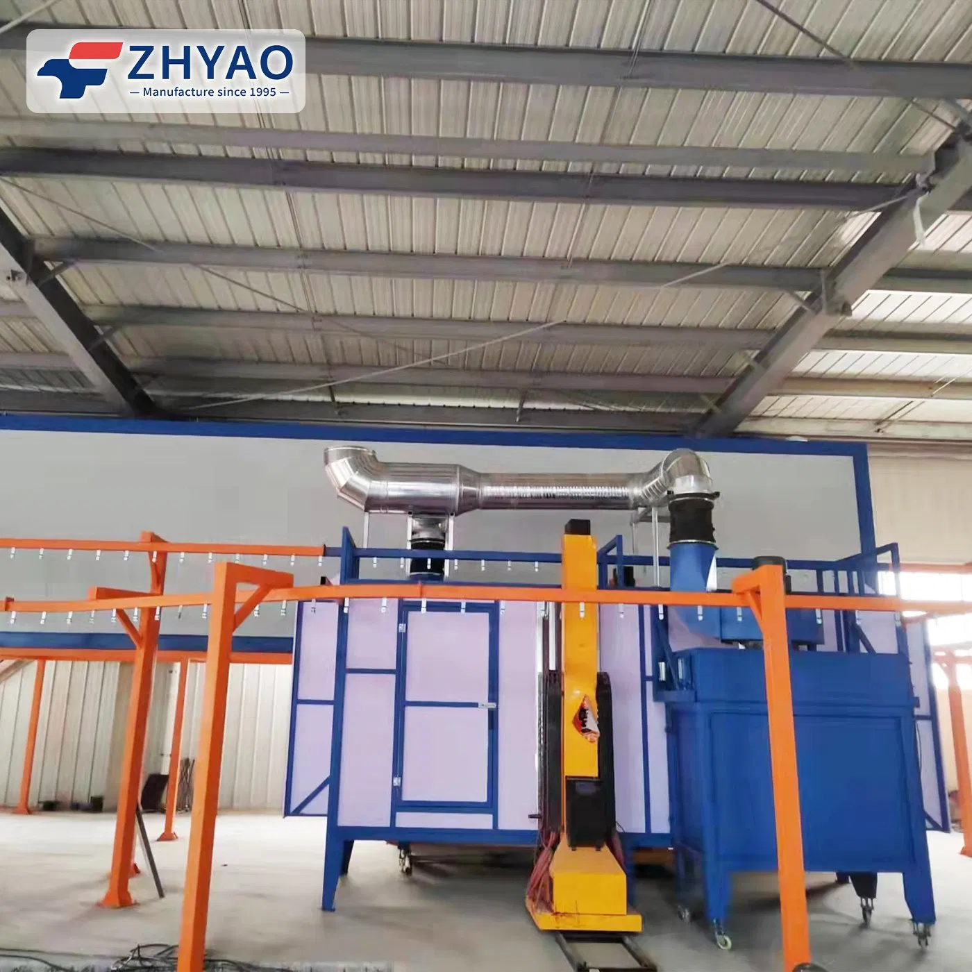 Customized Manual and Automatic Powder Spraying Booth with Slide in Track