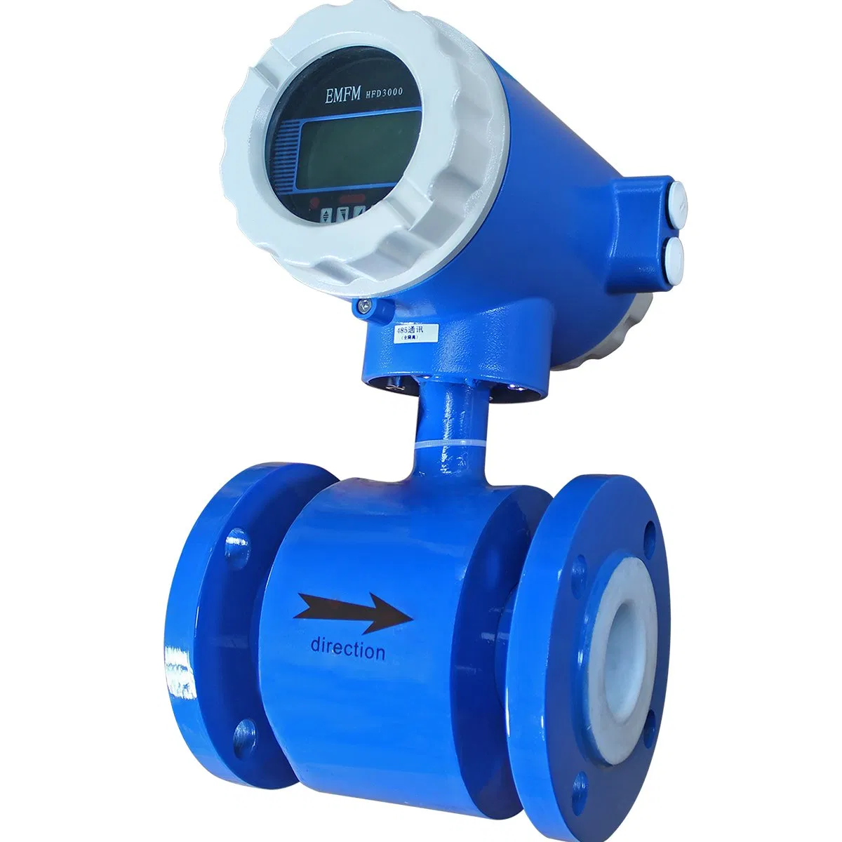 Intelligent Flange Installation 4-20mA Electromagnetic Flowmeter for Industrial Wastewater