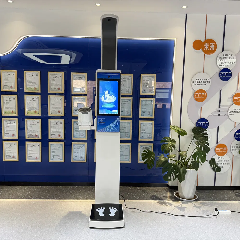 Sh-V18 Automatic Measurement Height Weight Machine with Kiosk Blood Pressure Machine
