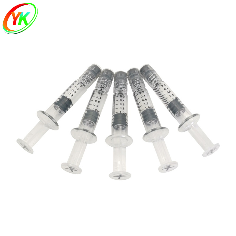 Premium Quality Medical Grade Borosilicate 1ml Luer Lock Distillate Rso Glass Syringe for Oil