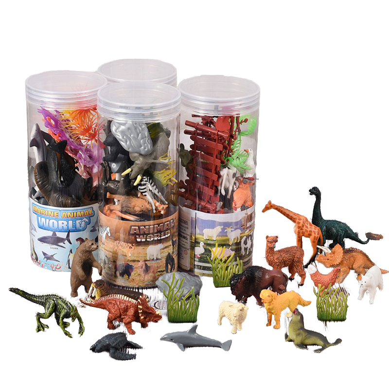 Zhiqu Toys Unisex PVC Mini Solid Dragon Tiger Model Cross-Border Simulation of Wild Animals &Dinosaurs Wholesale for Children