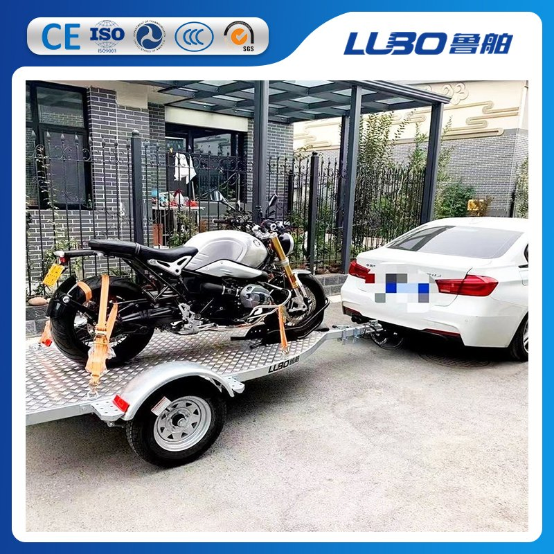 Hot DIP Galvanized Motorcycle Trailer Silver Motorcycle Trailer