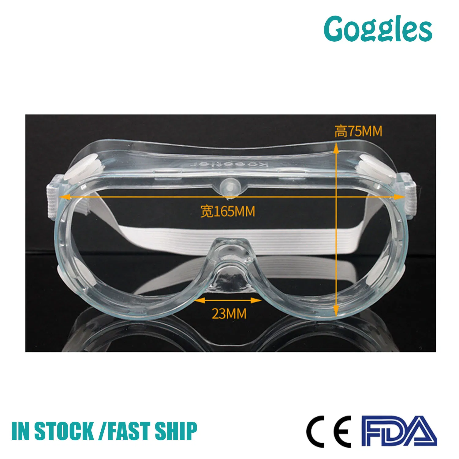 Goggles PPE Gzsk FDA Ce Safety Protective Medical Eyeglasses Glasses