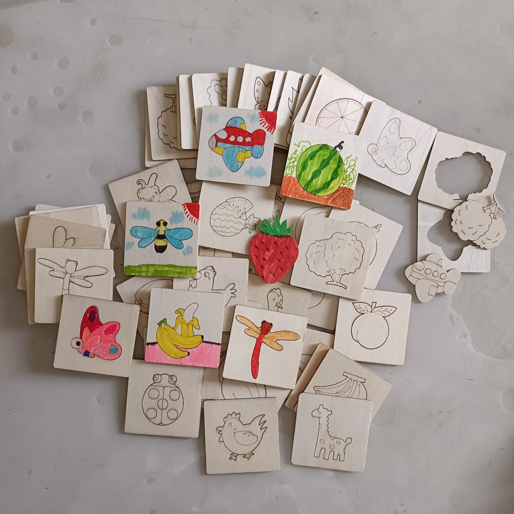 20-Piece Creative Wooden Stencil Kit – Reusable Shapes for Arts & Crafts, Perfect All-Occasion Gift