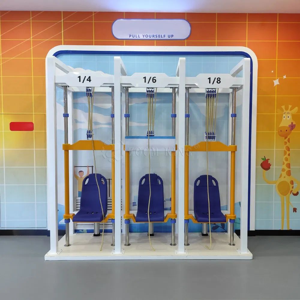 Pull Yourself up: Interactive Science Exhibit Physics and Motion Engaging Hands-on Display Fixed Pulley and Movable Pulley Relationship Between Force