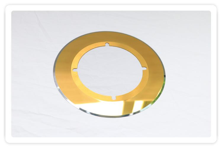 Hot Sales Fosber Tin Coating 230*135*1.1 mm 4 Slots Carbide Razor Slitting Blades Thin Slitting Blades for Paper Industry