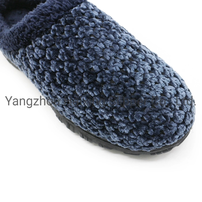Thickness Outsole Coral Fleece Men Slippers Cheap Indoor Shoes for Male