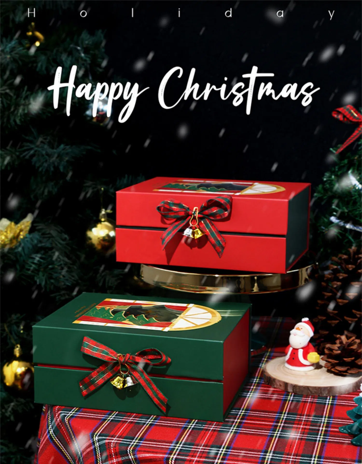 Christmas Gift Box Christmas Eve Candy Scarf Perfume Bag Box Gift Box Paper Box