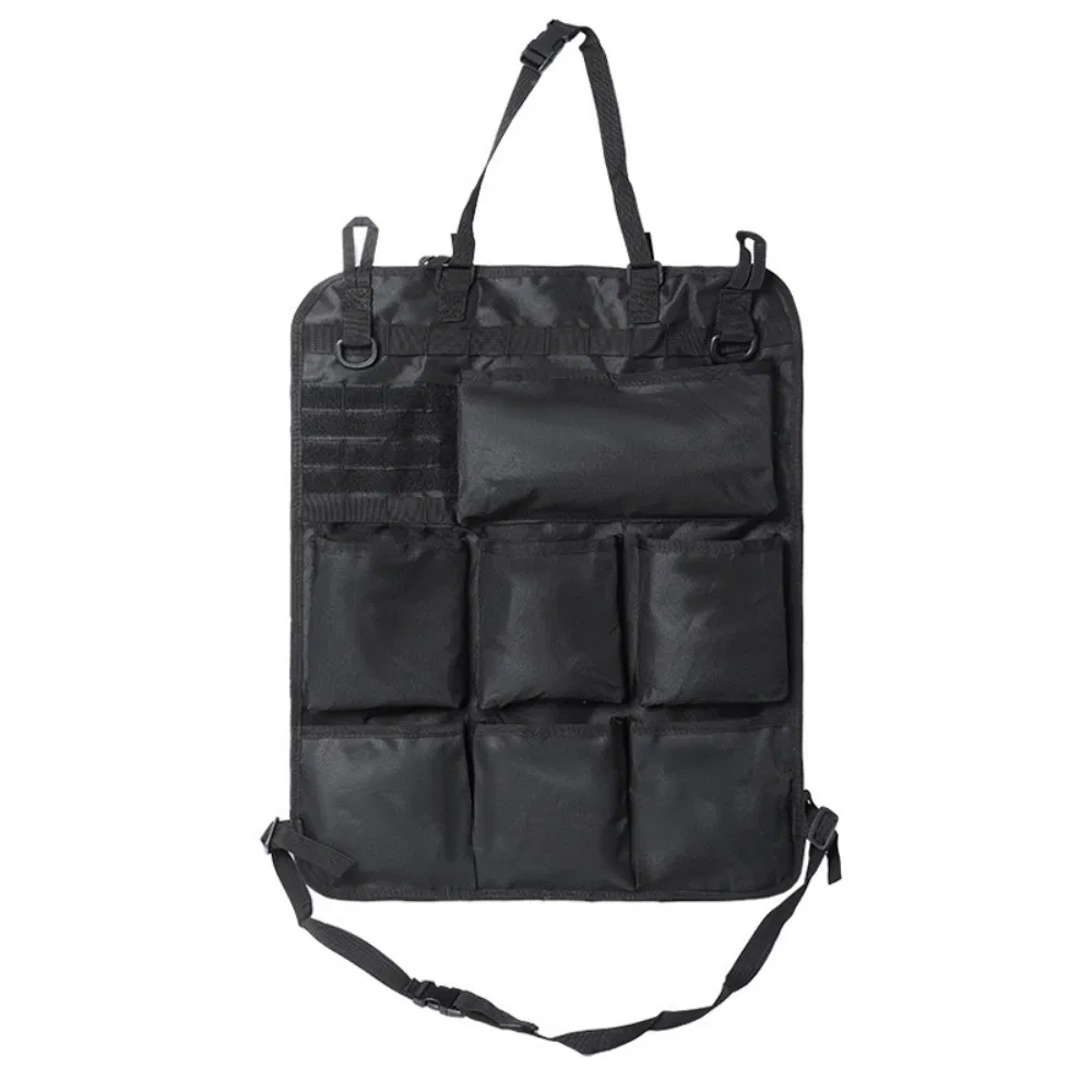 Custom Logo Polyester Seat Back Storage Pouch Water Repellent Tactical Auto Bag