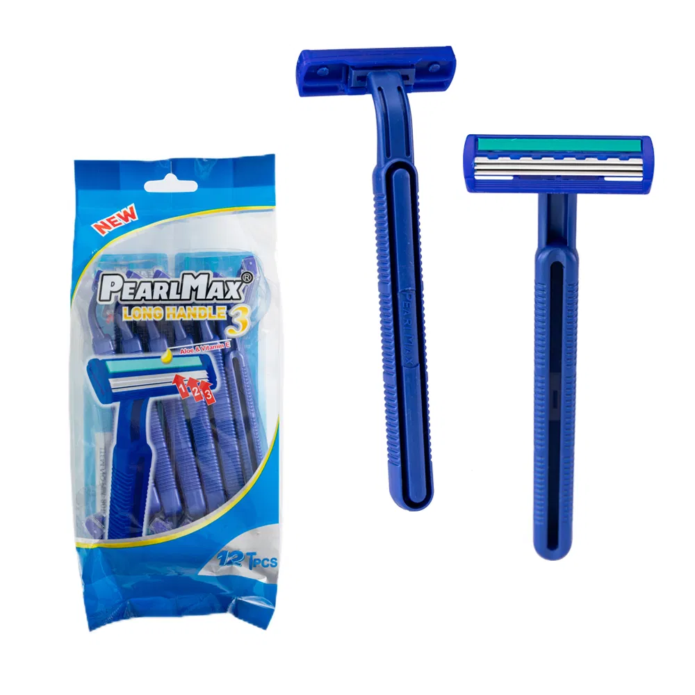 Pearlmax Wholesale Razor Disposable Triple Blades Poly Bag Safety Shaving Razor