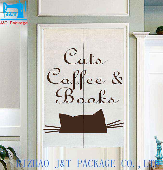 Home Textile Manufacturer Price Japanese Digital Printed Floral Bedroom Decorative Processed Design Hanging Half Door Curtain
