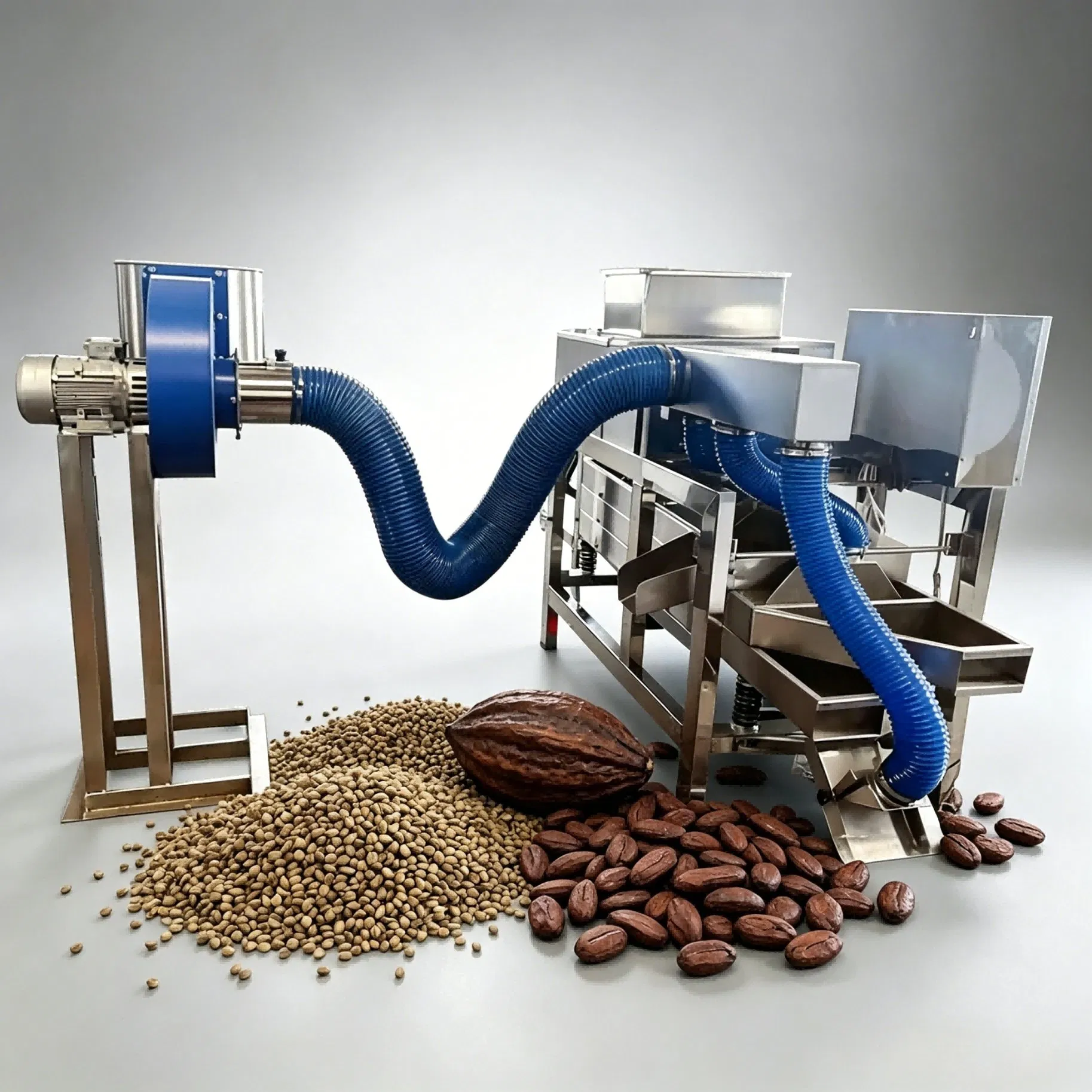 Fully Automatic Food Processing Equipment Automatic Cocoa Peeler