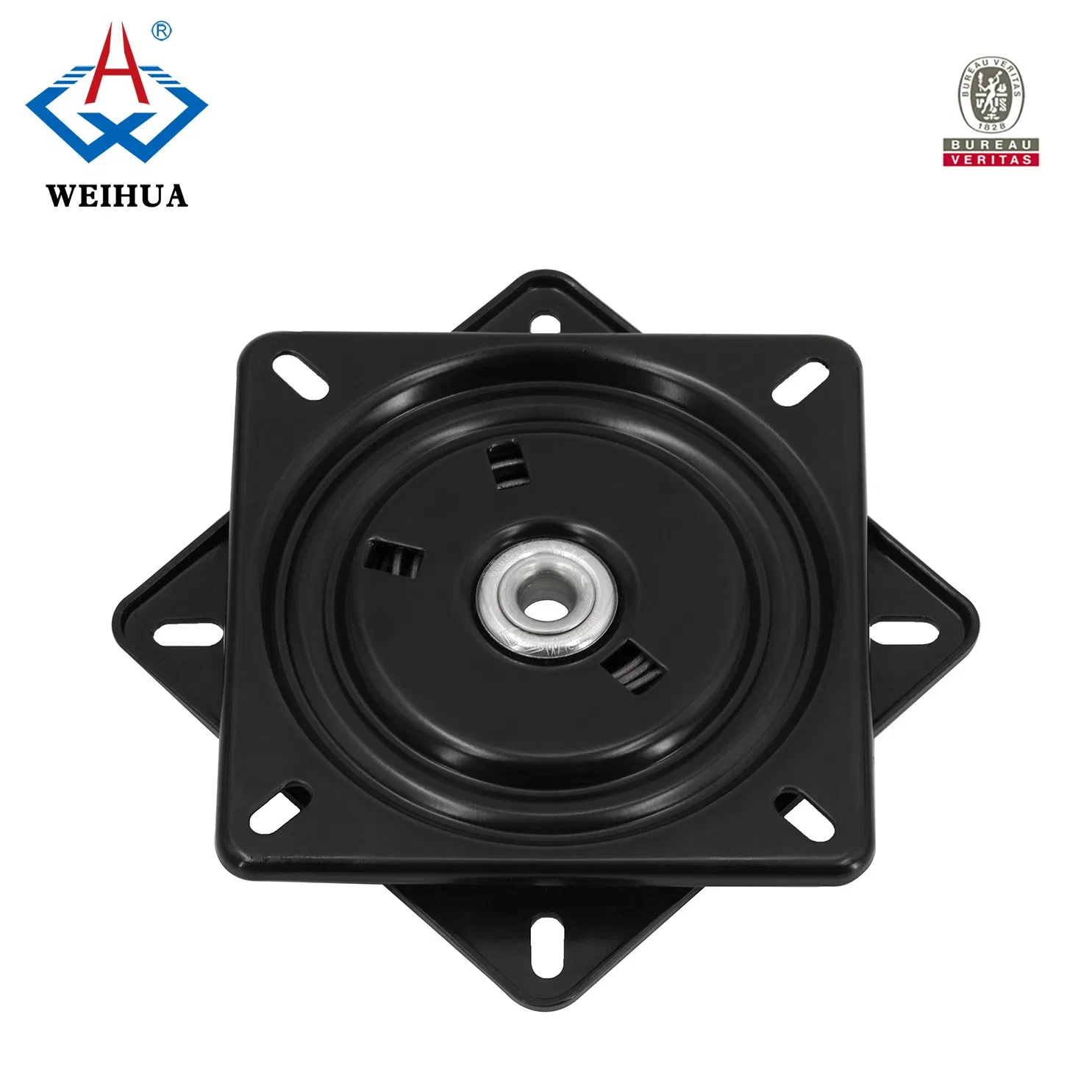 Square Metal Iron Ball Bearing Swivel Plate for Office Dining Bar Chair