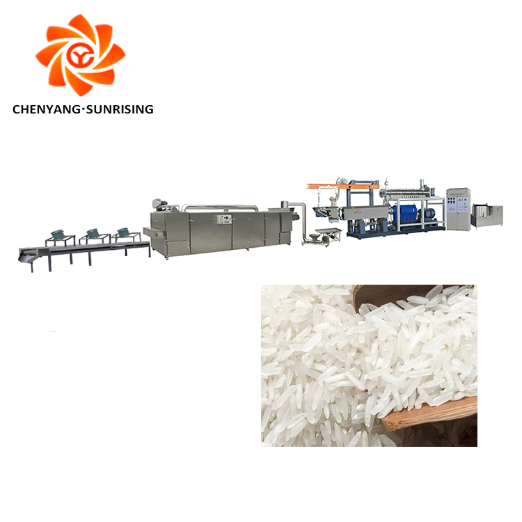 Enriched Inflating Golden Nutrition Fortified Rice Making Extruder Artificial Rice Machine