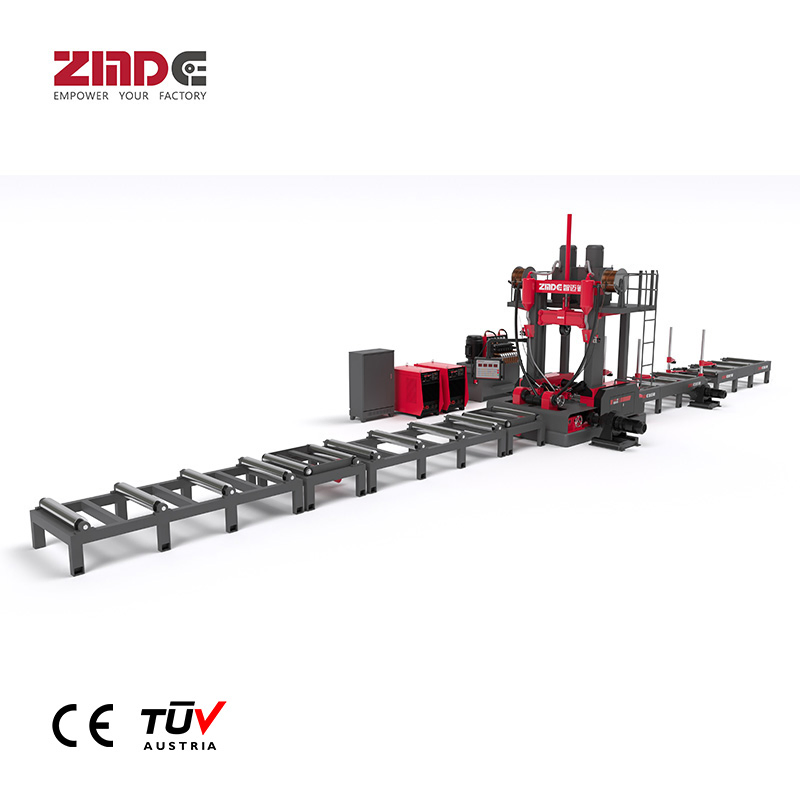 Zmde Automatic H/T Beam Assembly System High-Tech Beam Welding Line Automated Steel Construction Line
