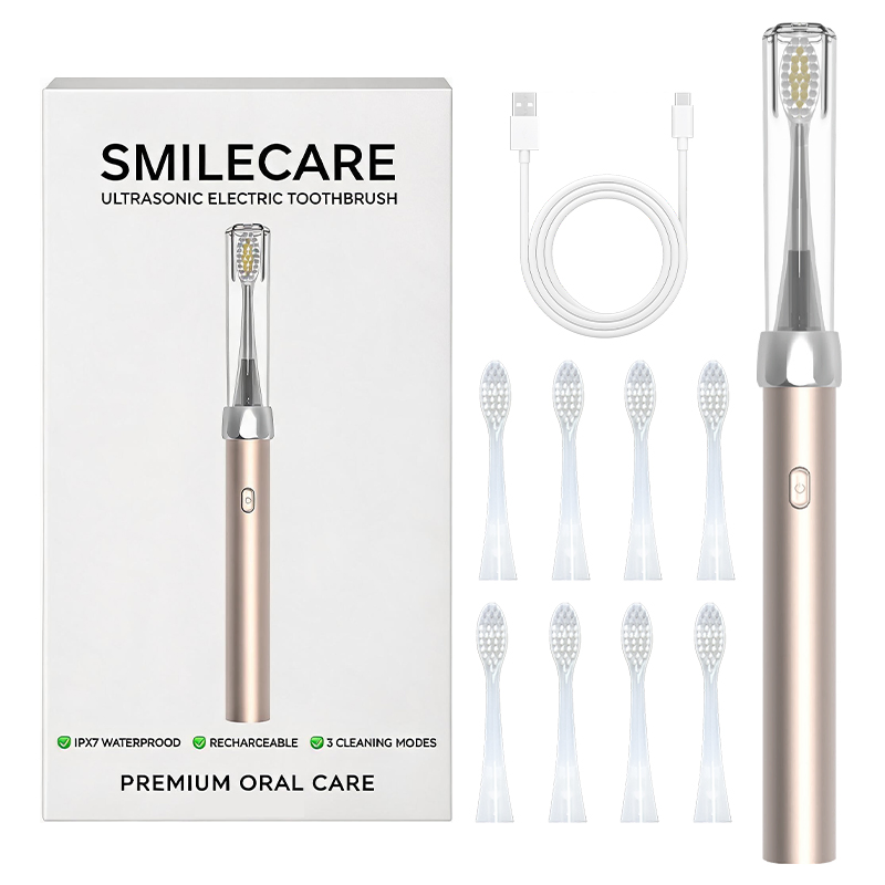 Advanced Ultrasonic Rechargeable Type-C Smart Aluminum Handle Toothbrush for Adults