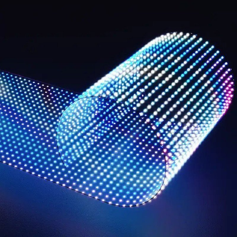 HD Full Color 85% Transparency Transparent LED Display Film for Glass Windows