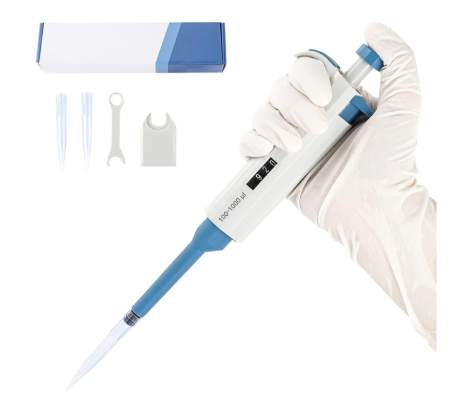 Fully Autoclavable Single-Channel Pipette Adjustable Volume High Precision