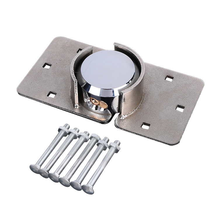 Wholesale Price OEM Packaging Hockey Puck Lock Hidden Shackle Round Steel Lock Van Lock