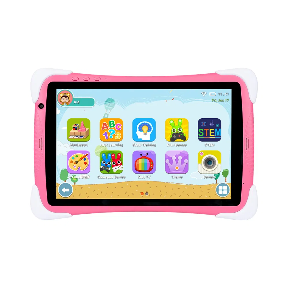 Educational Kids Tablet 10.1 Inch Kids Tablet Android 12 with Stand ODM Factory Price Kids Tablet