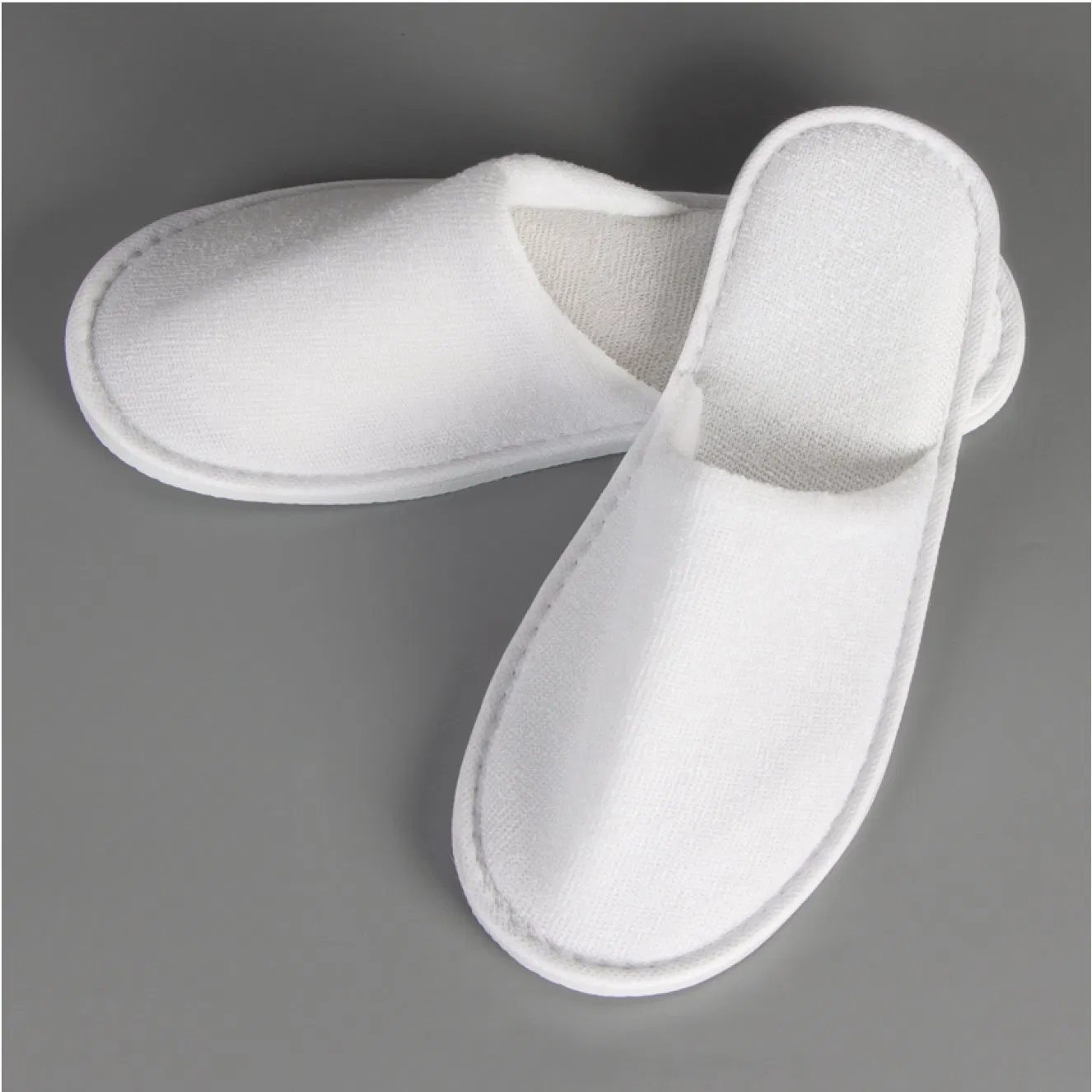 Cheap Price Indoor Terry Towel Slipper White Disposable Hotel Slippers