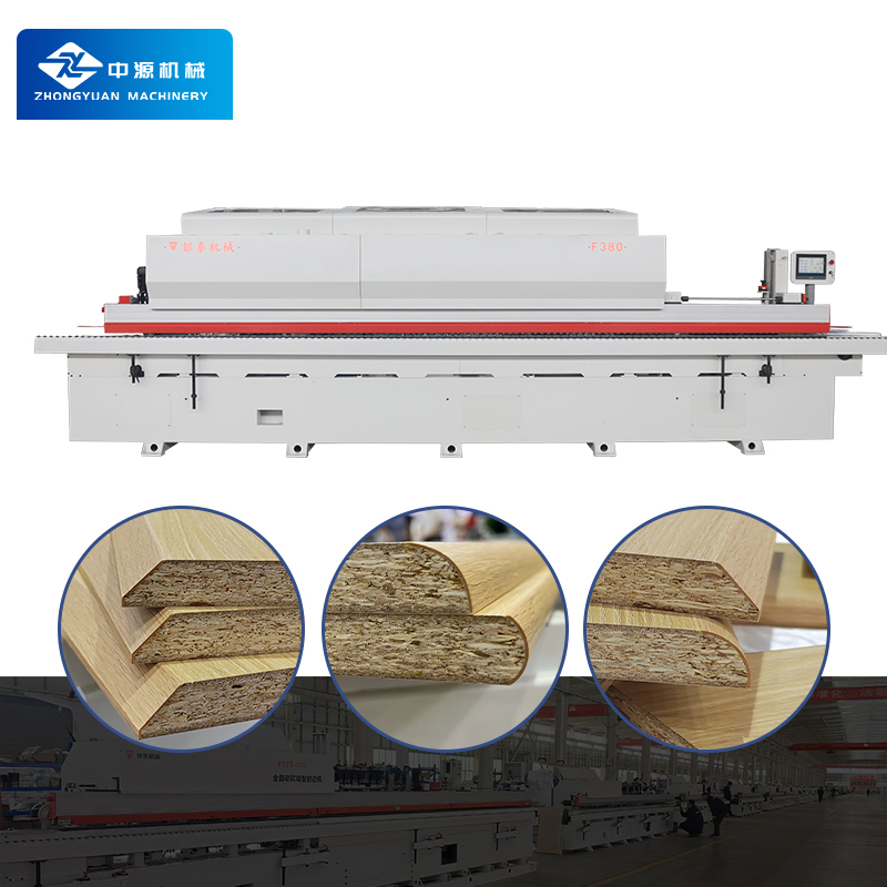 Woodworking Automatic Arc Edge Bander 45 Degrees PVC Bevel Edge Banding Machine