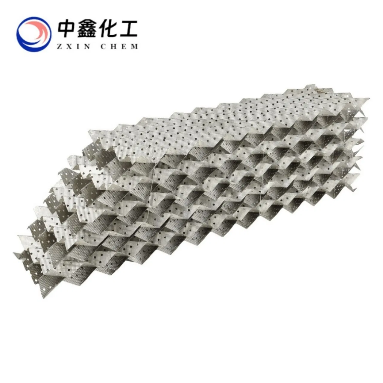 Enhanced Mixing Perforated Design Structured Corrugated Plate Tower Packing for Absorption
