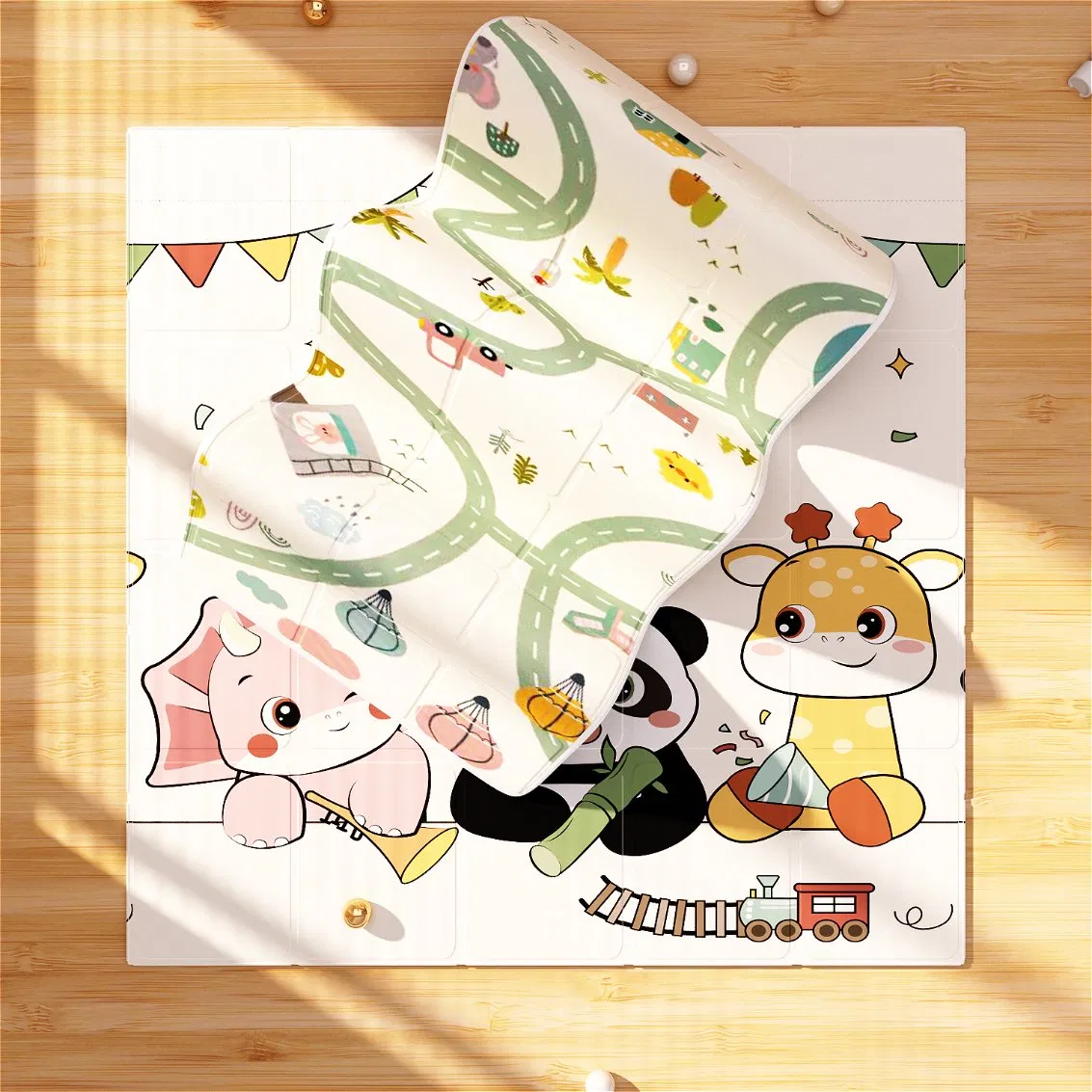 Foldable Baby Play Mat Educational Soft Playmat for Children Playroom