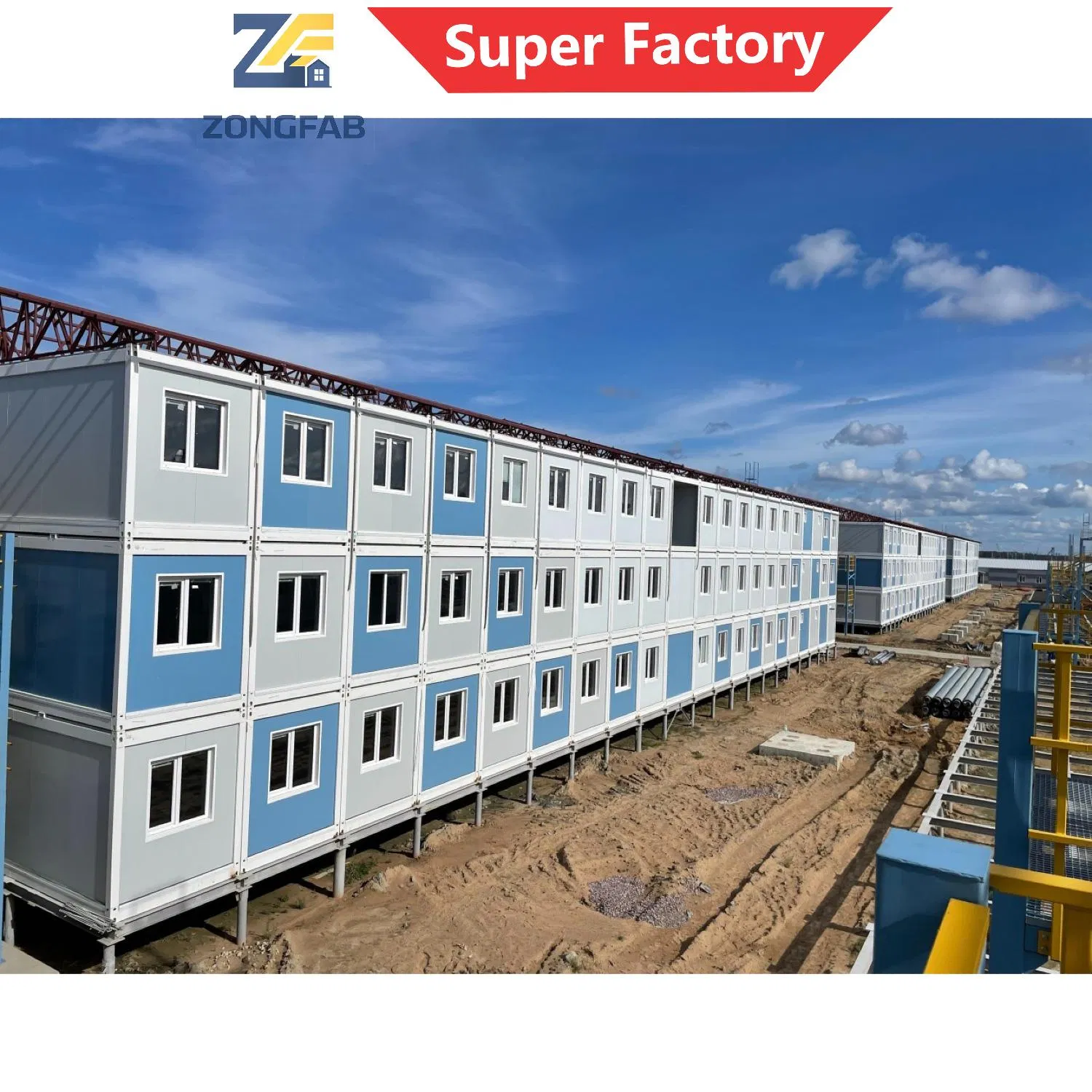 Build in Short Time Drilling Pipeline Remote Exploration Camp Detachable Assembly Prefab Prefabricated Container Building Housing