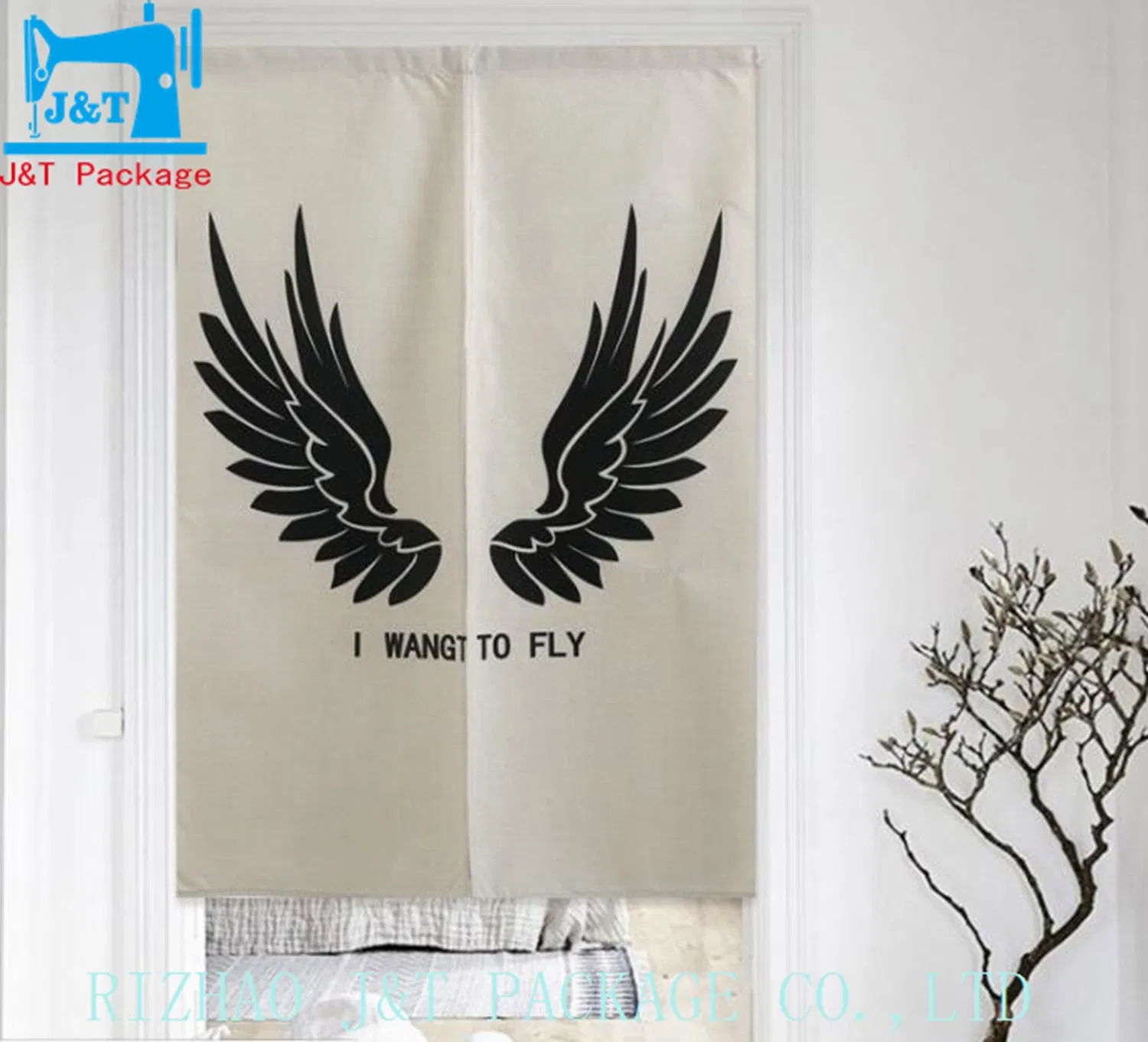 Cotton Linen Door Curtain Kitchen Kid's Room Half Door Curtain for Decorative