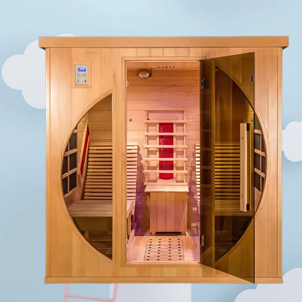 Luxury 2 Person Lying Down Far Infrared Sauna Cabin Sauna House