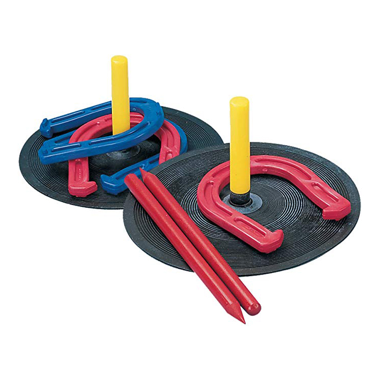 Plastic Horseshoe Tossing Game Set for Kids