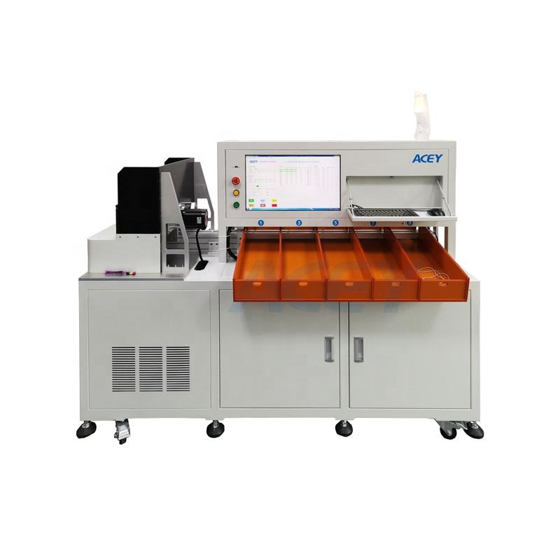 10 Channels 32140 33140 Automatic Cylindrical Battery Cell Sorting Machine