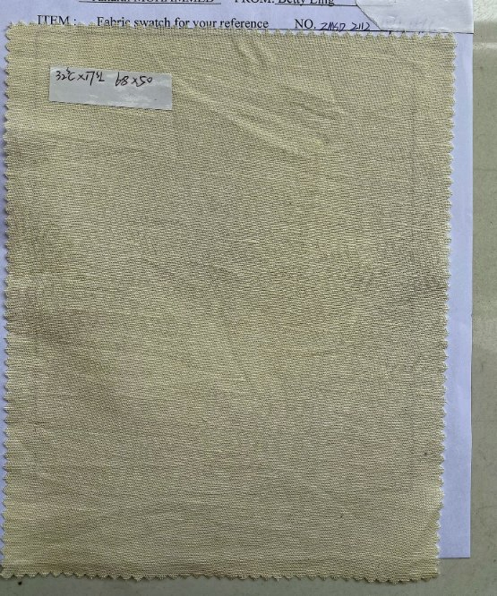 32c*17L, 68*50 Cotton Linen Solid Fabric Pattern Linen Textile