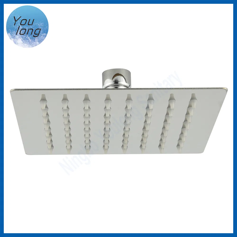 Stainless Steel 201 Shower Head Rainfall 15cm Square Head Shower