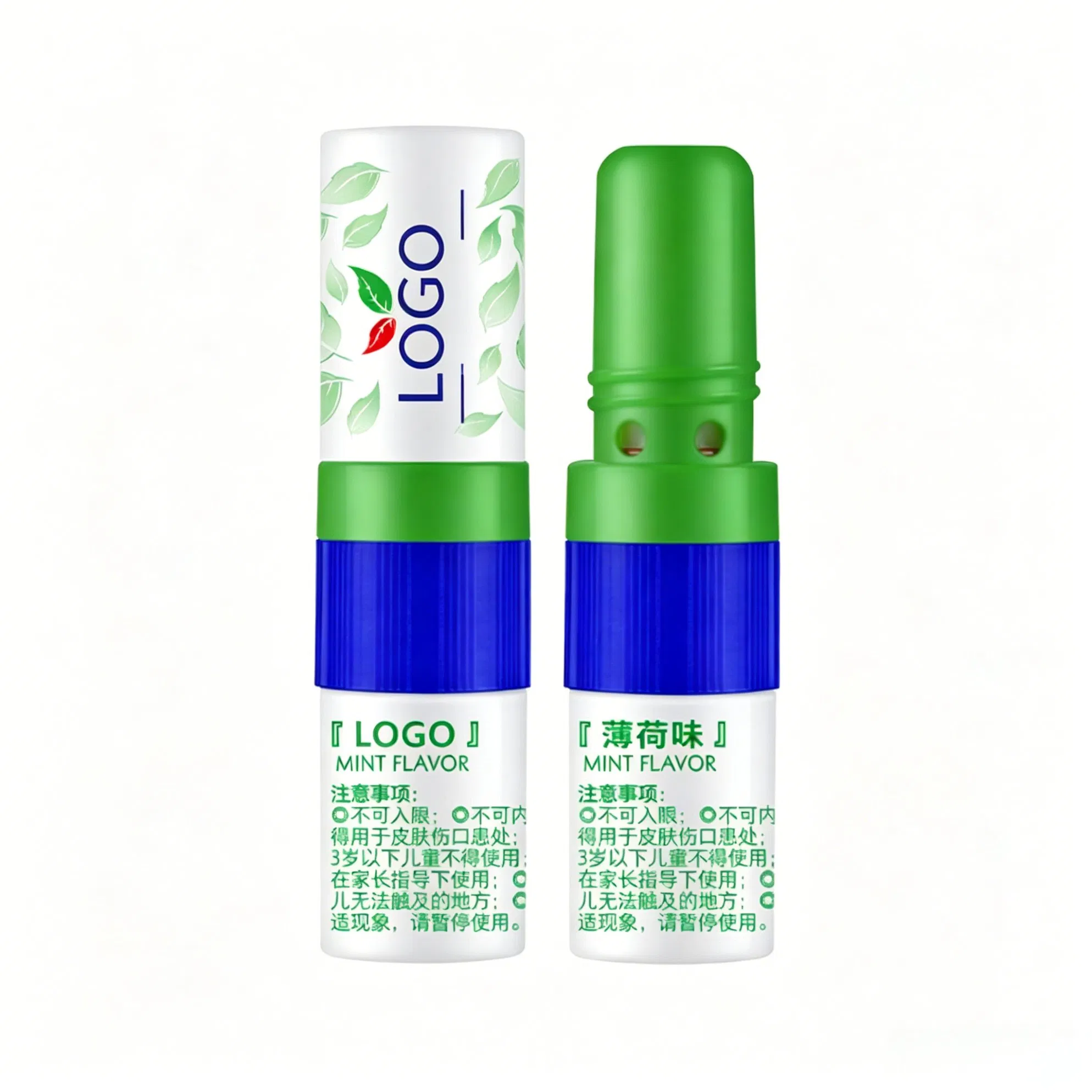 Custom Logopeppermint Thai Cool Essential Oil Nasal Clearing Personal Care Nasal Inhaler Stick