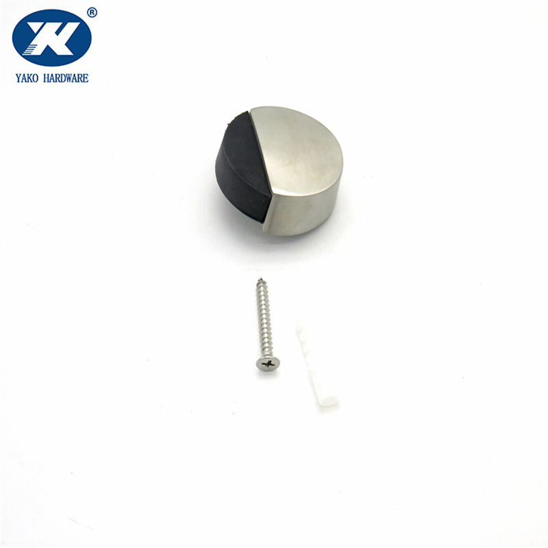 Factory Sale 304 Stainless Steel Unique Wall Protector Rubber Door Stopper