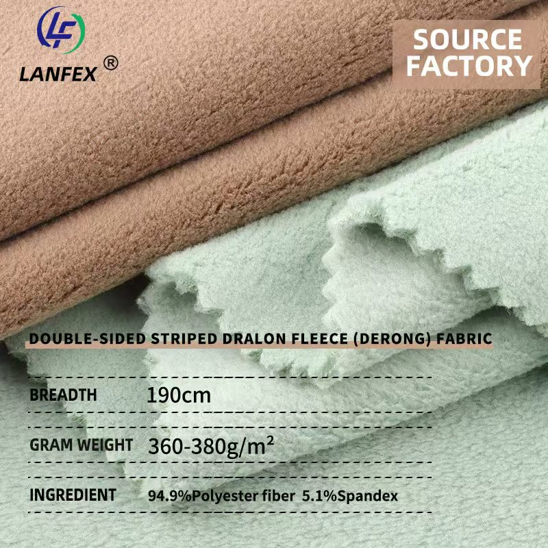 Professional Manufacturer Lightweight Texture Polar Fleece Velvet Fabric for Home Textiles