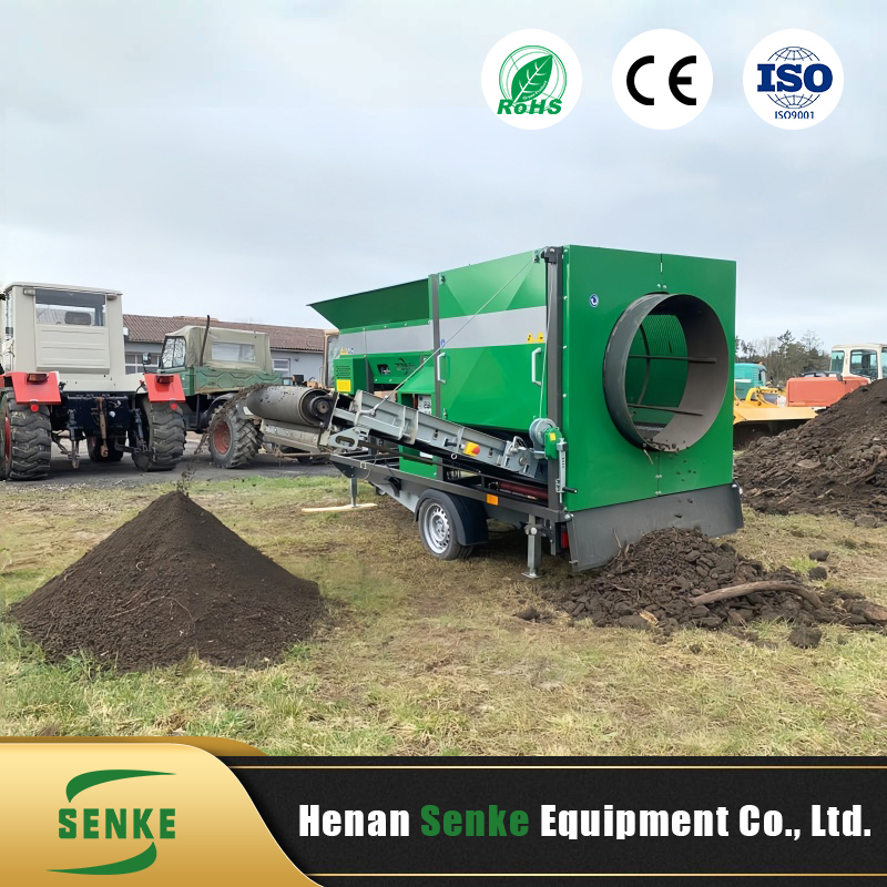 Heavy-Duty Mobile Crawler Screening Rock Sand Topsoil Ore Rotary Drum Screen Machine Price Trommel Screen for Optimal Sand Stone Topsoil Separation and Grading