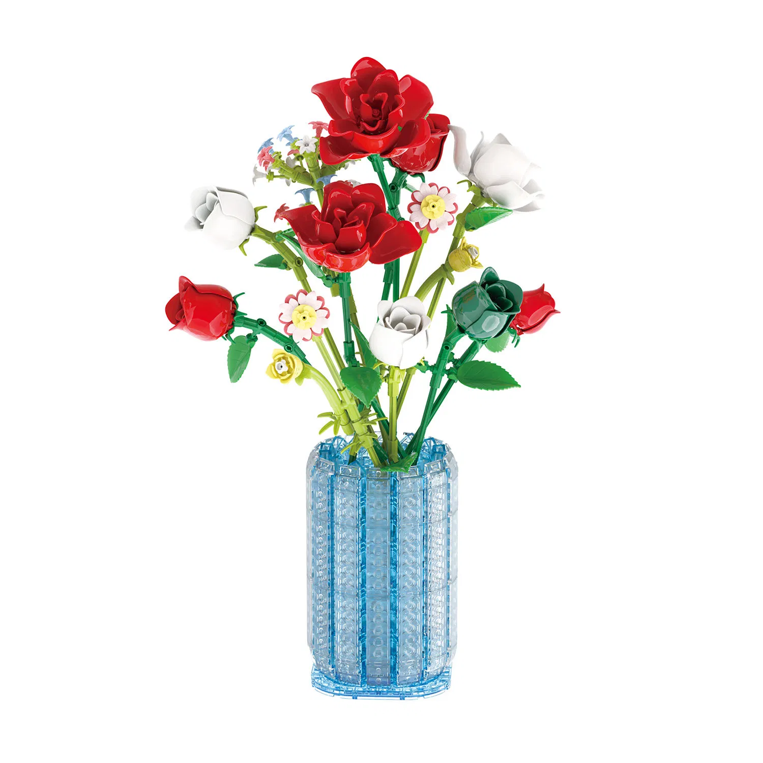 Christmaseve Rose Flower Small Particle Building Block Flower Boy and Girl Educational DIY Build Block Set Eternal Flower Building Blocks Sets Toy for Christmas