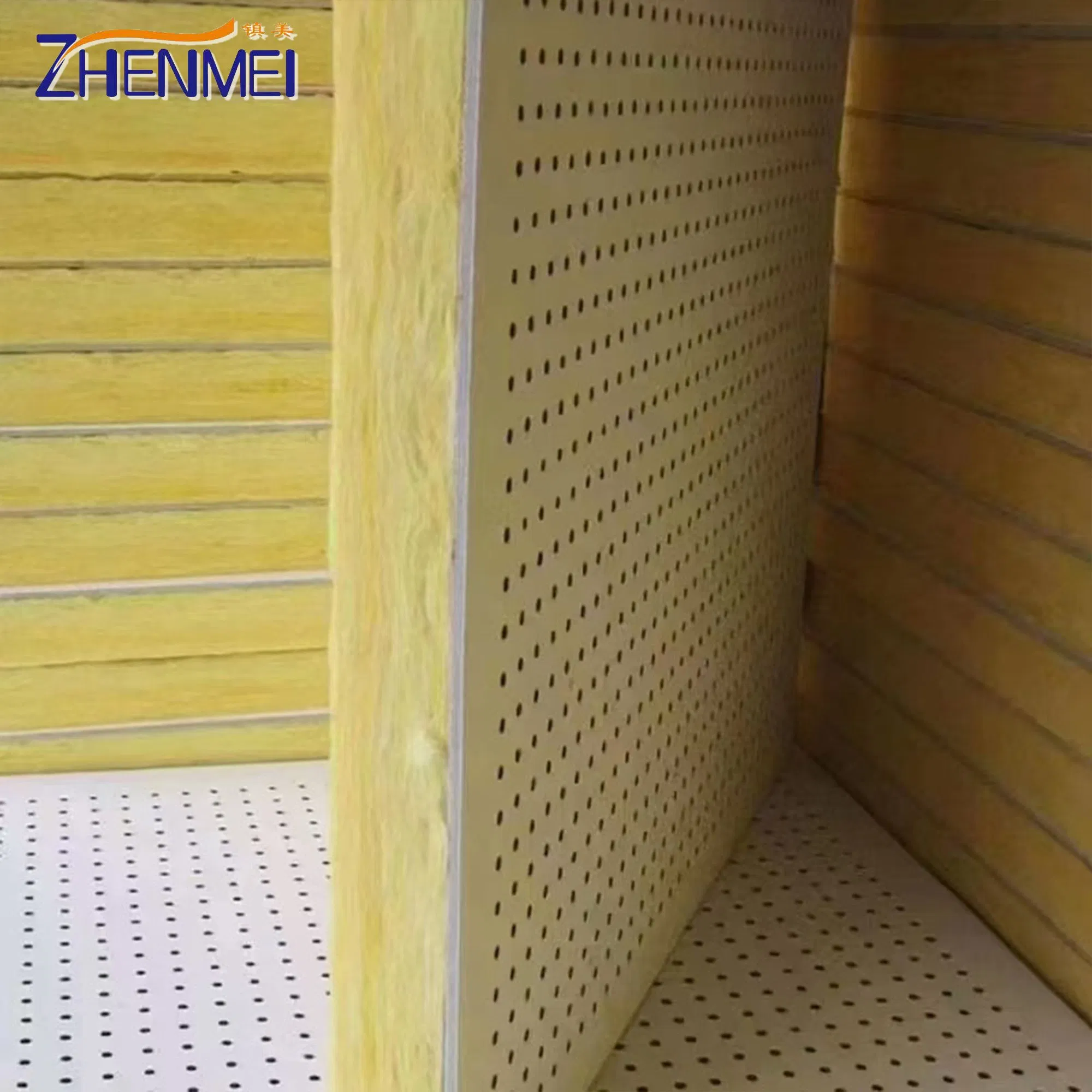 Slatted Wall Ceiling Fireproof Soundproof Sound Absorption Panel
