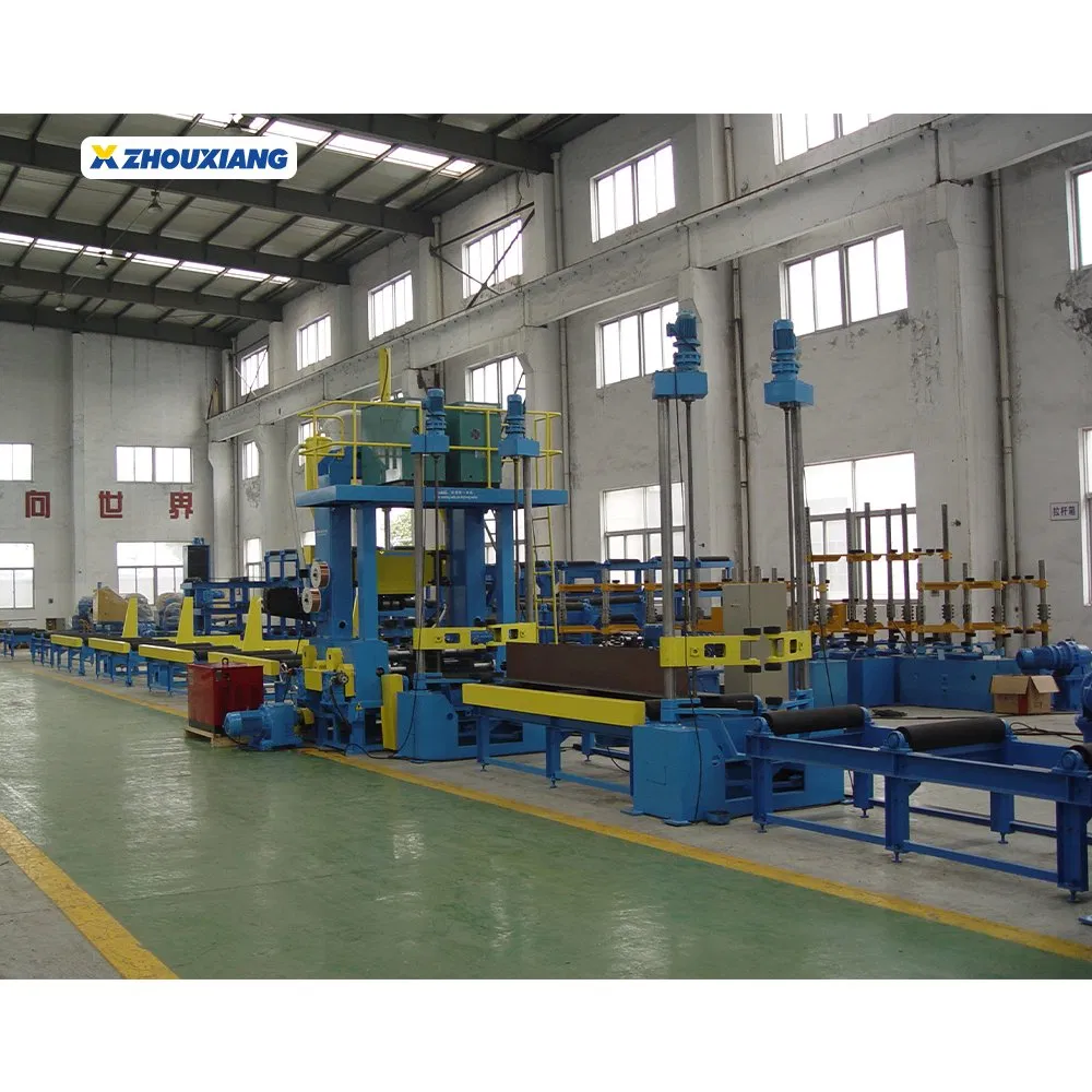 Automatic Assembly Welding Straightening Steel Structure H Beam Integral Machine